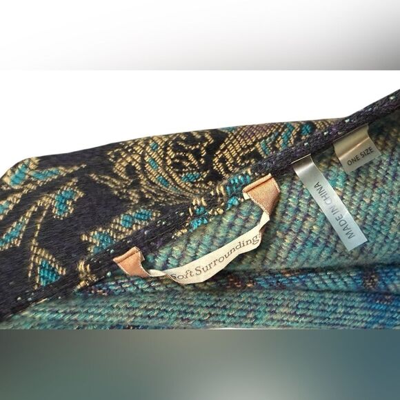 SOFT SURROUNDINGS Paisley Wrap Shawl - Picture 4 of 4